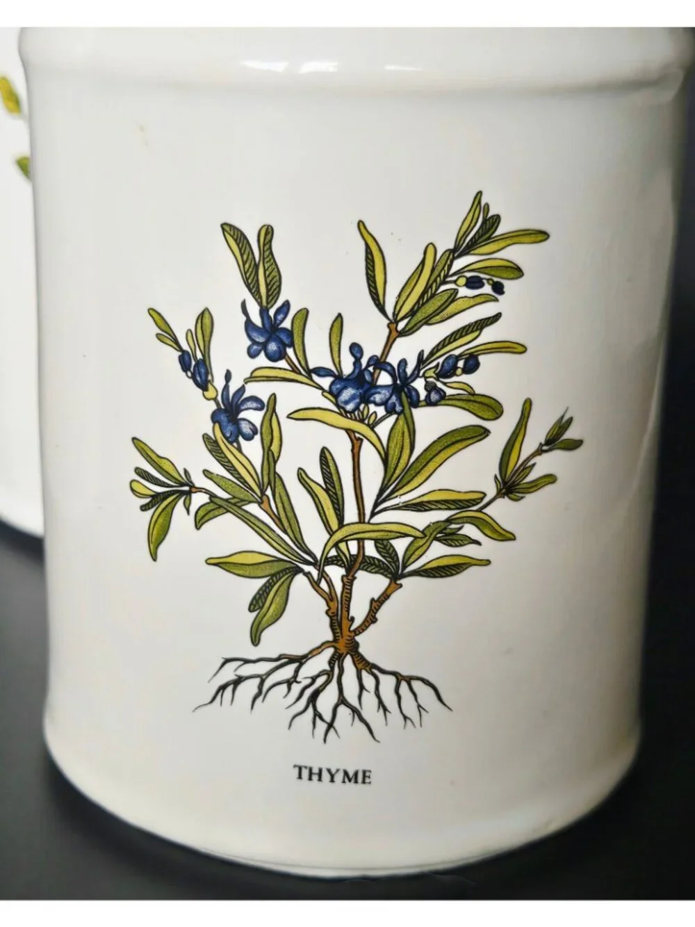 MCCOY Milk Jug Canister Set - Rosemary Laurel Thyme herb theme - floral Kitchen